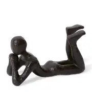 E Style Judd Home Decorative Sculpture Black- 20 x 8 x 11cm