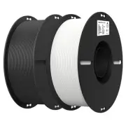 Creality 3D Printer Filament, 1.75mm Bundle 2kg PLA Printer Black + White