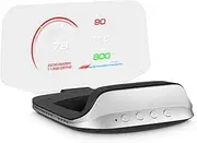 AZIJYV Heads Up Display for Cars C3, Obd2 Gauge Display with Speed, Water Temperature, Fuel Consumption, Overspeed Alarm, Specular Projection Car Speedometer Display Suitable for All Cars