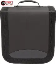 Amazon Basics CD/DVD Binder, 400-Capacity, Black