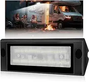 OFFROADTOWN RV Lights Exterior 12V RV Porch Light Exterior Utility Light Aluminum Low Current LED Scene Lighting Compatible with RV Trailers Travel Campers 5th Wheels Motorhome SUV Truck - White
