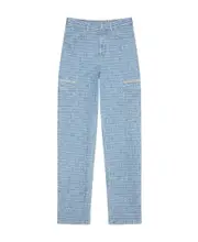 Givenchy 4G Loose Fit Cargo Jeans 33,30,31,32 light blue