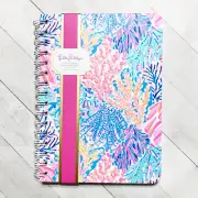 Lilly Pulitzer Beach Notebook 8.25" Spiral Journal Coastal Designer