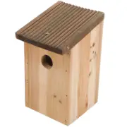 Solid Wood Bird House Nest for outside Parakeet Nesting Box Outdoors