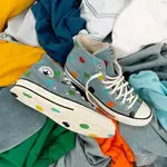 【豬豬老闆】CONVERSE X GOLF LE FLEUR 1970 高筒 牛仔布 男女鞋 圓點點 170011C