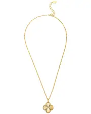 Rivka Friedman 18K Plated Clover Necklace