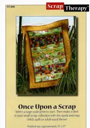Once Upon A Scrap Quilt Quilting Pattern by Scrap Therapy ST208