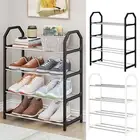 Adjustable Shoe Shelf Modern Organizer Sturdy 4-tier Rack with Capacity