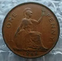 在飛比找Yahoo!奇摩拍賣優惠-英國硬幣1948年1便士22145