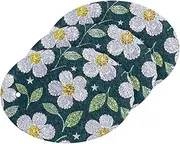 White Fake Sequin Flowers Absorbent Clean sponges Magic Eraser Non-Scratch Decorative Dish sponges for Washing Dishes for Dishes,Pots,Pans All at Once (3 Count)