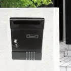Locking Wall Mailbox Outdoor Mail Box Versatile Weatherproof