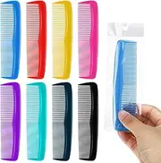 Vesici 100 Packs Combs Bulk Individually Wrapped Multicolor Disposable Travel Comb Bulk Hair for Hotel Small Combs Homeless Shelter Church(Multicolor)
