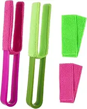 NOLITOY 1Set Blinds and Car Vent Cleaner Set Removable Brush Heads for Efficient Window and Air Conditioner Cleaning for Hard to Reach Areas Easy to Clean and Washable