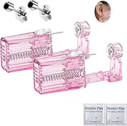 [Orglace] Self Ear Piercing Kit,2 Pack Disposable Ear Piercing Gun with Cubic Zirconia Ear Stud,at Home Household Body Piercing Tools