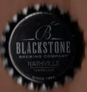 USA Plastic Lined Beer Crown Bottle Cap: Blackstone Brewing (dull/matte)