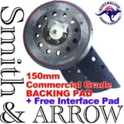 BACKING PAD 150mm 6" HOOK AND LOOP SANDING DISCS ORBITAL SANDER PLATE INTERFACE