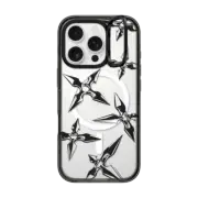 iPhone 16 Pro Impact Ring Stand Case MagSafe Compatible Black Shuriken