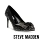 【STEVE MADDEN】LUSCIOUS 鑽面蝴蝶結高跟鞋(黑色)