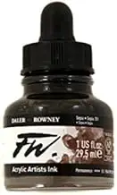 (Sepia) - Daler Rowney FW Artists Acrylic Ink 29.5 ML Pot - Sepia