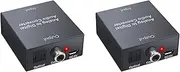 VENEKA 2X Analog to Digital Audio Converter for Player R/L 2 RCA 3.5mm AUX to Digital Coaxial Toslink SPDIF