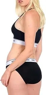 [Woxer] Womens Boxer Briefs Bikini Underwear, Bikini Style Panties, Soft Anti-Chafing, No Roll Inseam Burgundy, 3 Pack Best of Black, 3X-Large