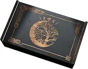 Push Pull Tarot Storage Box, Dice Holder Wood, 5.91x3.54x1.97 Inches Reusable Wooden Card, Dice Holder, Decorative Home, Desktop Organizer, Spiritual Space