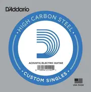 2 x D'Addario PL013 Single Plain Steel .013 Acoustic or Electric Guitar Strings