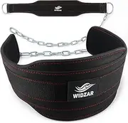 Heavy-Duty Dip Belt with 36” Steel Chain – Weightlifting Belt for Dips, Pull-Ups, Squats Workout – with Back Support Ergonomic Design