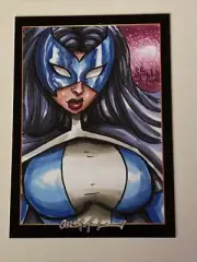 THE HUNTRESS Sketch Card Print 002 Signed by Chris McJunkin