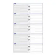 Debden A4 Telephone Address Dayplanner Refill