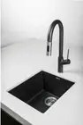 Oliveri STANDARD BOWL UNDERMOUNT SINK 435x410x205mm 27L NTH Santorini Black