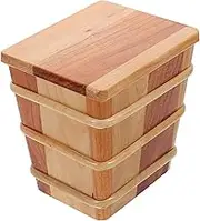 iplusmile Solid Wood Rice Barrel Japanese Sushi Rice Bowl Storage Bucket Large Capacity Sealed Lid Kitchenware