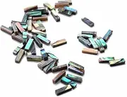 TOGEVAL Guitar Trim 10pcs Abalone Shell Strips 12x1.5x1.2mm Purfling Strip for Repair or Making Easy to Use