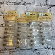 Mini Clear Glass Corked Bottles 0.16 fl.oz. 5 mL 4 Packs 28 Total