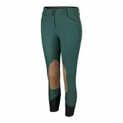 R.J. Classics Anna Mid-Rise Front Zip Breeches - Cilantro