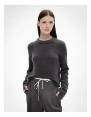 [Witchery] Fluffy Crew Knit Jumper in Charcoal Marle