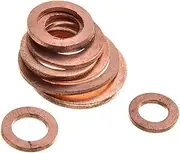 Copper Gasket Assortment 200pcs Oil Drain Plug Washers Heat Electric Conductive for Engine