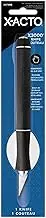 X-ACTO X3730Q X3000 Rubber-Barrel Hobby Knife, Three #11 Blades, Black