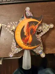 Dragon Christmas Tree Topper Ornament Dragons mythical magical fantasy style 2