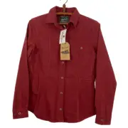 Woolrich Chamois Shirt in Red Heather Size XS