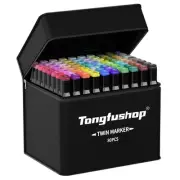 80 Colors Water-based Markers, Double Tip Blender Art Drawing Markers Set, Pr...