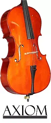 Axiom Beginners Cello Outfit - 4/4 Full Size Student Cello - Ideal First Cello