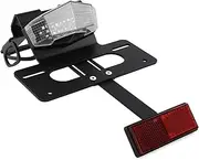 KLX230R Motorcycle LED Rear Tail Light Compatible With KAWASAKI KLX 230R 2020 2021 2022 2023 License Plate Holder Kit(Clear)