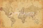 拼圖海報專賣店-世界地圖海報- PP31841(古世界地圖)
