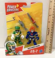 Power Rangers Green Ranger & Ninjor Action Figures NISP LR T1