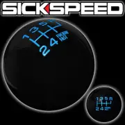 BLACK/BLUE FING FAST SHIFT KNOB 6 SPEED SHORT THROW SHIFTER SELECTOR 9/16x18 K34