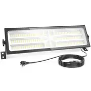 Linkable LED Shop Light - 100W 15000LM Aluminum Plug in Garage Light w/ 9.84 ...