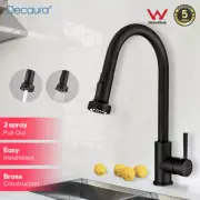 Decaura Kitchen Tap Mixer Pull Out Taps Sink Faucet Swivel 2-Mode Spout Black