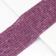 Natural Faceted Rondelle Pink Tourmaline Gemstone Beads for Jewelry Making 2x3mm