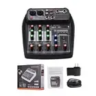 AI-4 Compact Mixing Console Digital Audio Mixer 4-Channel BT MP3 USB Input + PLM